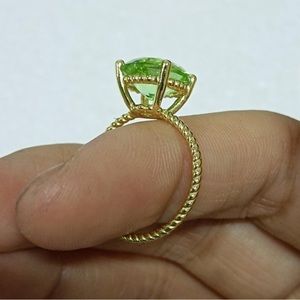 🌟Host Pick🌟 Gold Plated 925 Silver Zirconia Ring